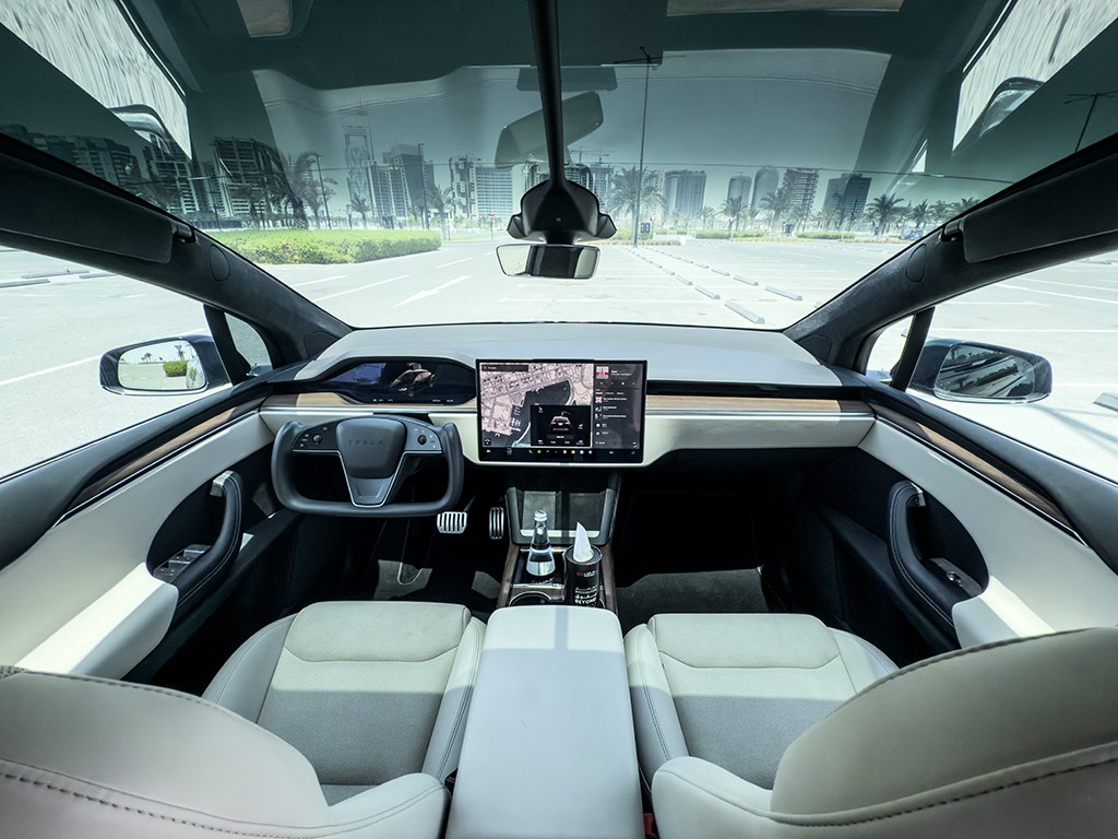 Tesla Model X rental in doha qatar
